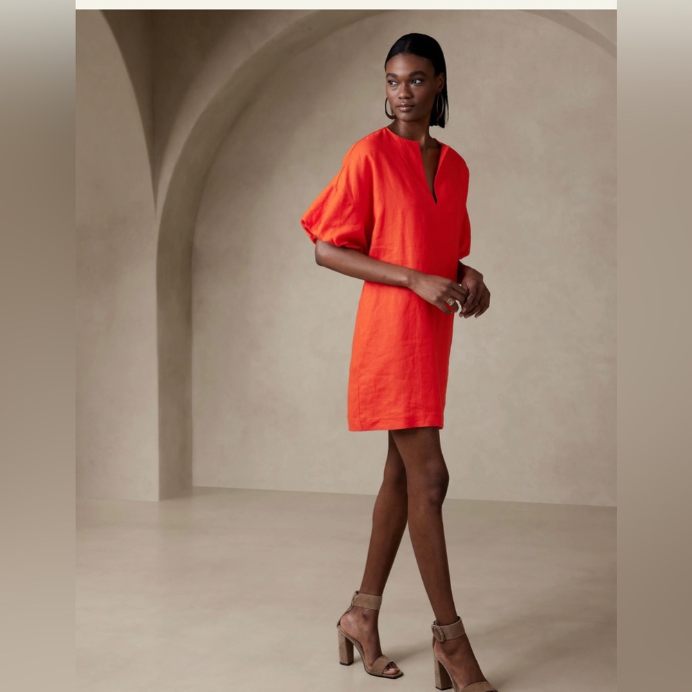 COLETTE LINEN MINI DRESS